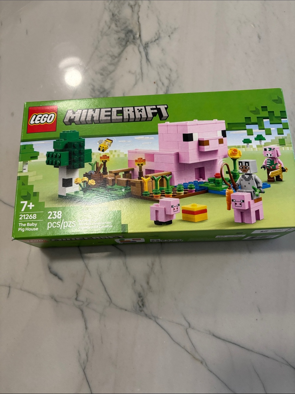 LEGO Minecraft The Baby Pig House Kids Toy - Pink 21268